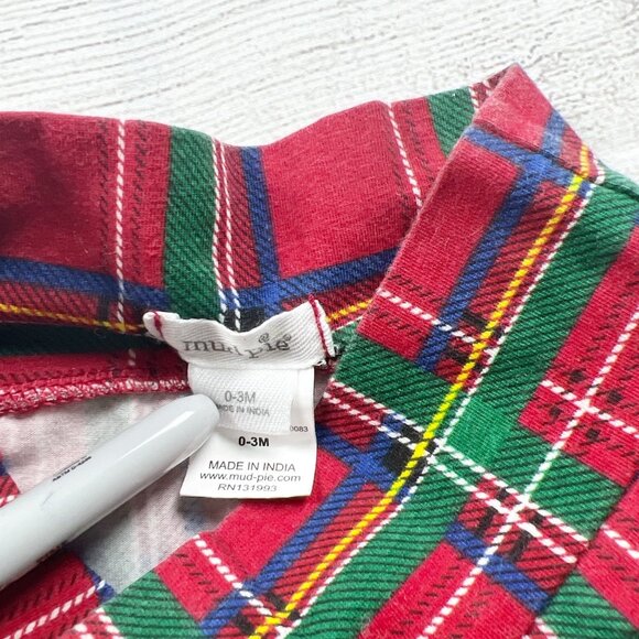 Mud Pie Tartan Plaid Pants - Picture 2 of 4